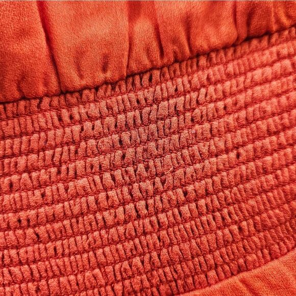 Anthropologie x Floreat Nanette Embroidered Asymmetric Hi Lo Maxi Dress Poppy 6 - Picture 7 of 16